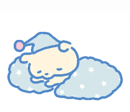 😪 Стикер «cream puppy» для Telegram