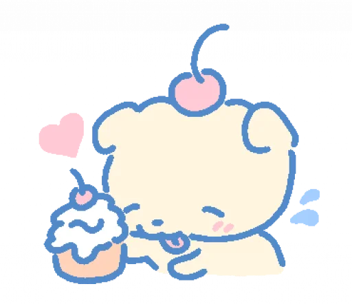 🍽️ Стикер «cream puppy» для Telegram