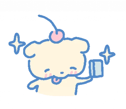 💳 Стикер «cream puppy» для Telegram