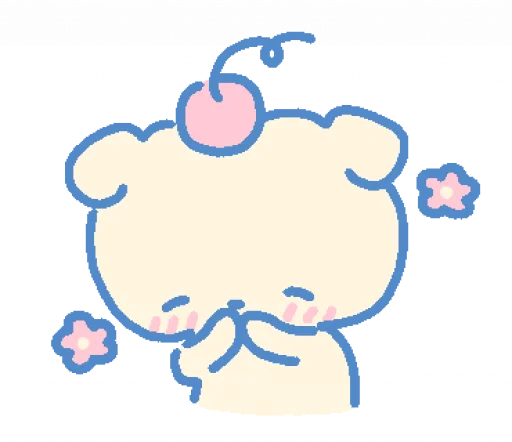 😊 Стикер «cream puppy» для Telegram