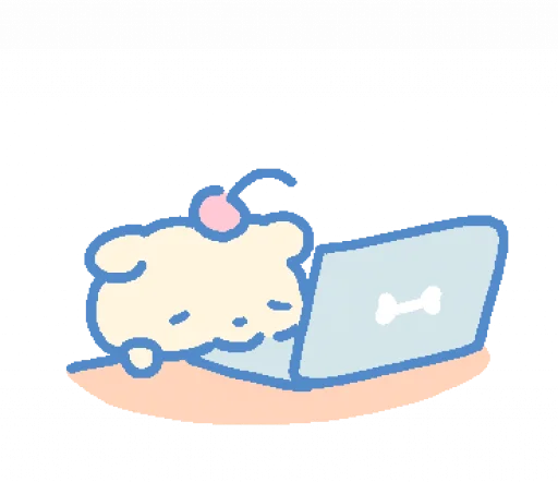 😞 Стикер «cream puppy» для Telegram