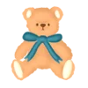 💛 Эмодзи «Буквы бирюзовые и бежевые, эмодзи» для Telegram
