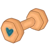 💙 Эмодзи «Буквы бирюзовые и бежевые, эмодзи» для Telegram
