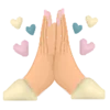 💛 Эмодзи «Розовые буквы и эмодзи» для Telegram