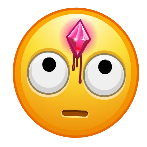 Стикер 9 🤯 Cursed Emoji animated - криповые курсед эмоджи
