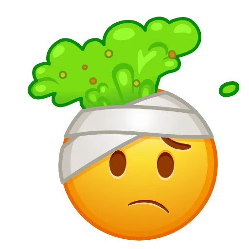 Стикер 55 Cursed Creepy Emoji