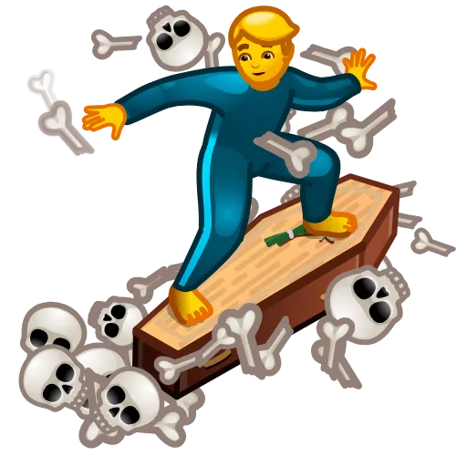 Стикер 44 Cursed Creepy Emoji