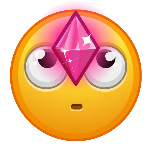 Стикер 8 Cursed Creepy Emoji