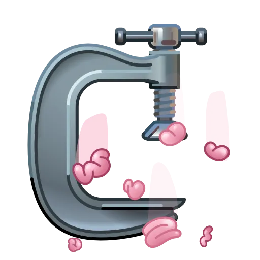 Стикер 40 Cursed Creepy Emoji