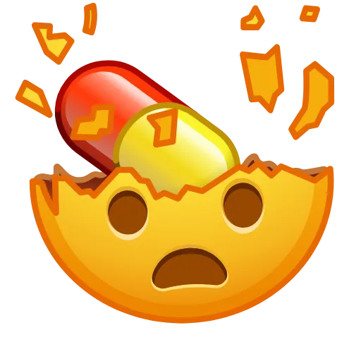 Стикер 5 Cursed Creepy Emoji