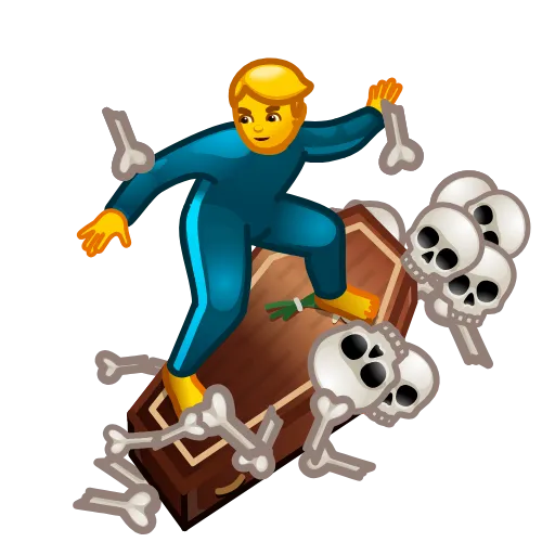 Стикер 44 Creepy Emoji