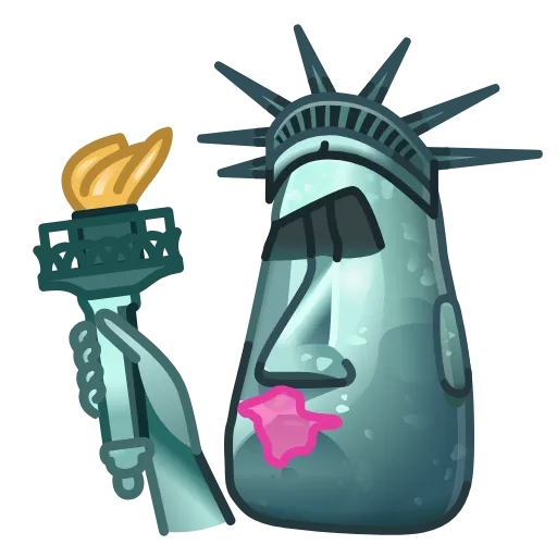Стикер 50 Creepy Emoji