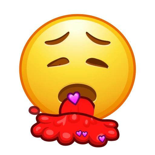 🤮 Стикер «Cursed Smiles» для Telegram