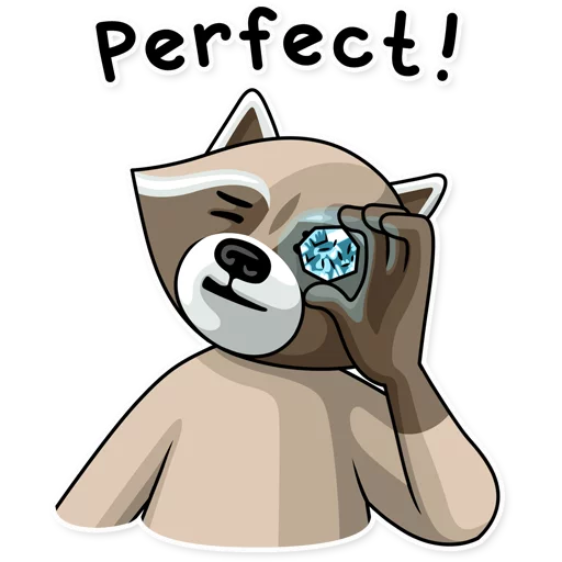 👍 Стикер «Criminal Raccoon» для Telegram