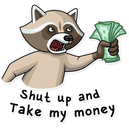 💸 Стикер «Criminal Raccoon» для Telegram