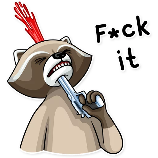 😵 Стикер «Criminal Raccoon» для Telegram
