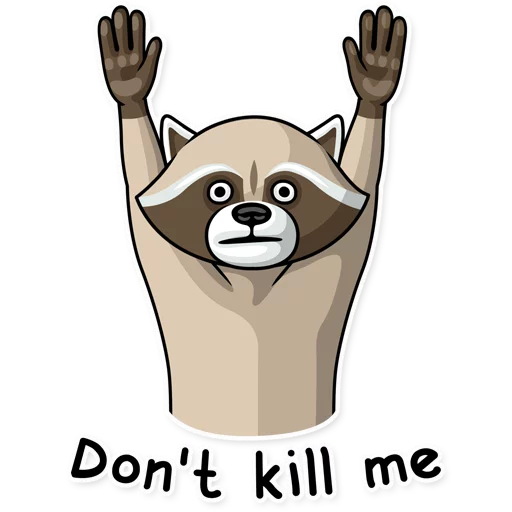 😦 Стикер «Criminal Raccoon» для Telegram