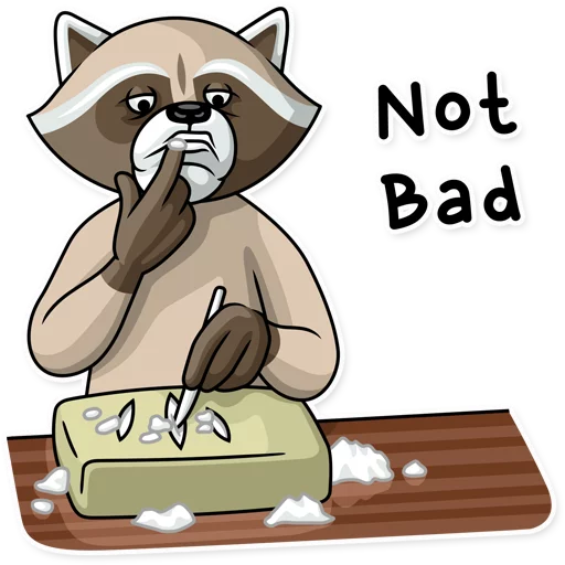 👍 Стикер «Criminal Raccoon» для Telegram
