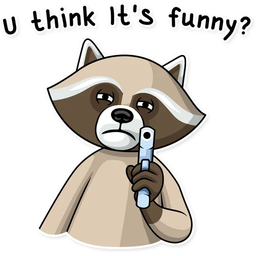 😒 Стикер «Criminal Raccoon» для Telegram