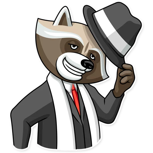 👋 Стикер «Criminal Raccoon» для Telegram