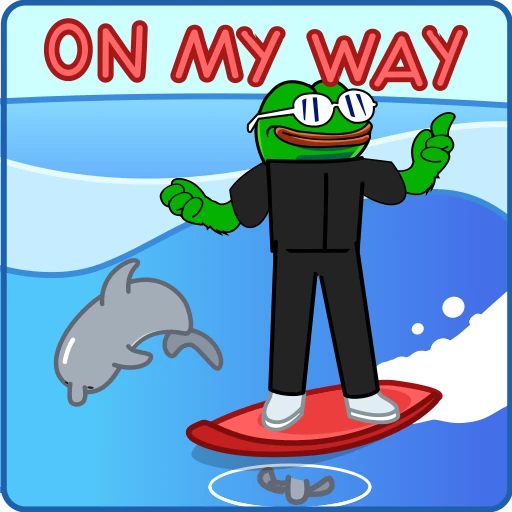 🏄 Стикер «Croak Efrog» для Telegram