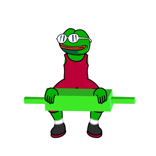 🏋️‍♀️ Стикер «Croak Efrog» для Telegram