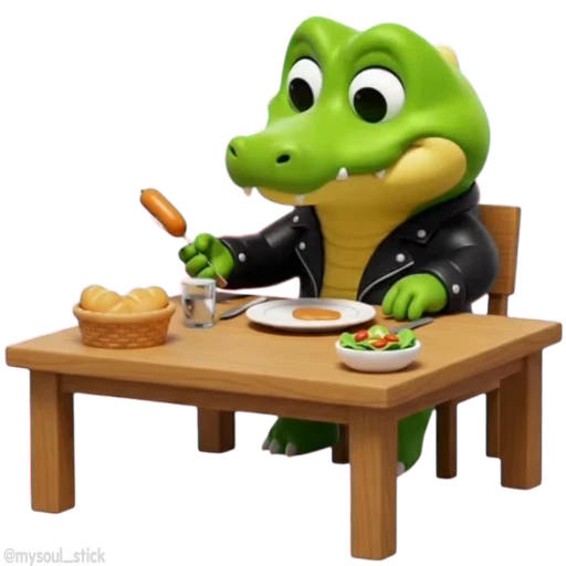 🥣 Стикер «Croco» для Telegram
