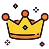 Стикер 12 👑 Короны. Для вип статусов годится 😎