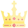 Стикер 21 👑 Короны. Для вип статусов годится 😎
