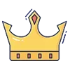 Стикер 25 👑 Короны. Для вип статусов годится 😎