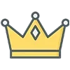Стикер 34 👑 Короны. Для вип статусов годится 😎