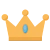 Стикер 47 👑 Короны. Для вип статусов годится 😎