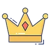 Стикер 26 👑 Короны. Для вип статусов годится 😎