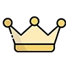 Стикер 39 👑 Короны. Для вип статусов годится 😎