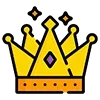 Стикер 17 👑 Короны. Для вип статусов годится 😎