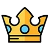 Стикер 7 👑 Короны. Для вип статусов годится 😎