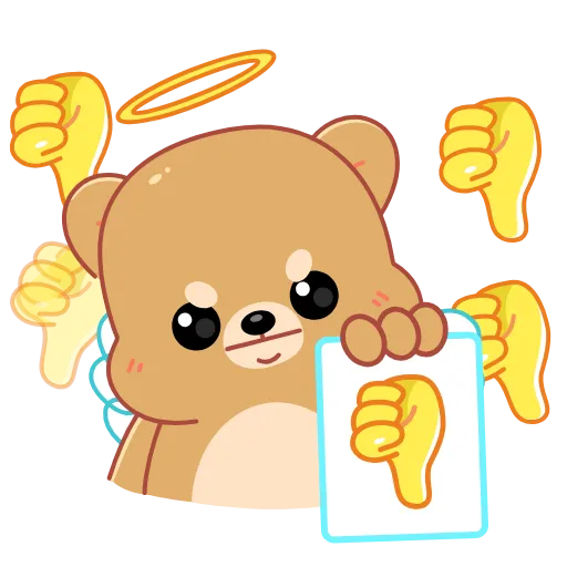 Стикер 7 Cupid Bear