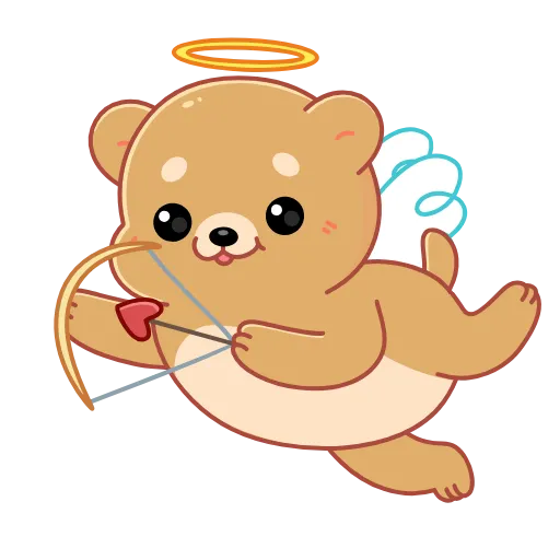Стикер 8 Cupid Bear