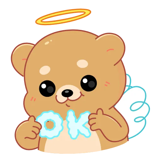 Стикер 13 Cupid Bear