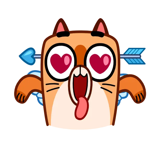 Стикер 16 Cupid Kitty