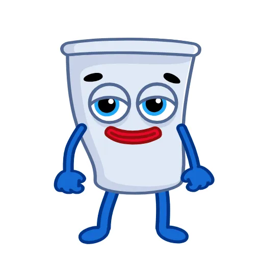 Стикер 8 Cup Man