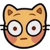 Стикер 8 🥺 Cursed cat - эмоджи курсед котики
