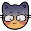 Стикер 6 🥺 Cursed cat - эмоджи курсед котики
