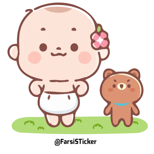 Стикер 3 Cute Baby