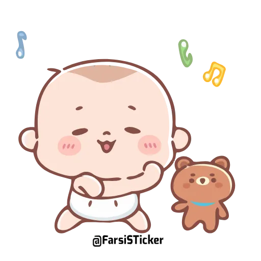 Стикер 34 Cute Baby