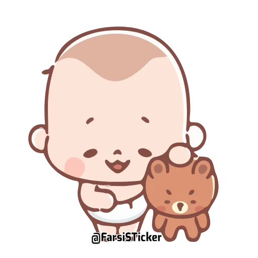 Стикер 14 Cute Baby