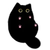 Стикер 17 ૮ა Cute Black