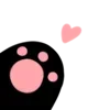 Стикер 9 ૮ა Cute Black