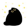 Стикер 4 ૮ა Cute Black