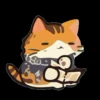 Стикер 10 Cute Cat Balls